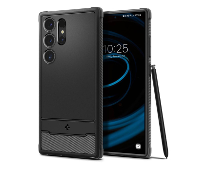 Etui / obudowa na smartfona Spigen Rugged Armor do Samsung Galaxy S24 Ultra Matte Black